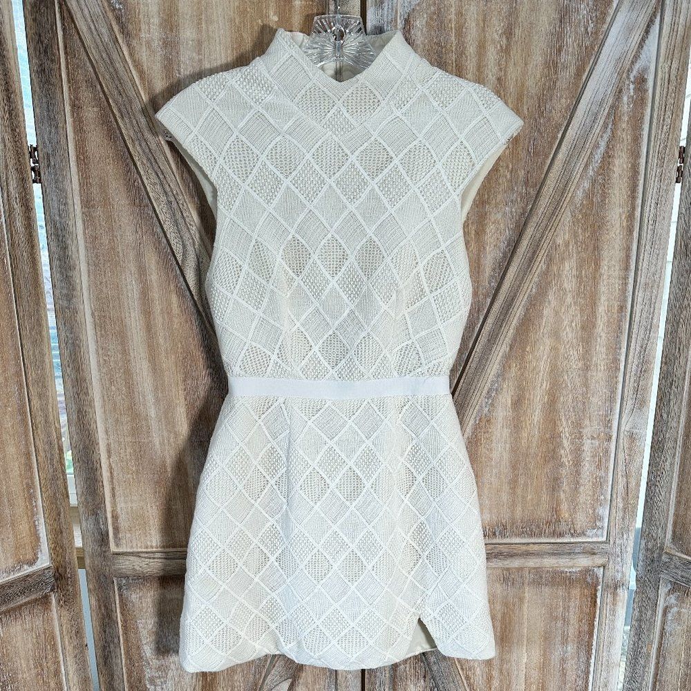 Manning Cartell White Cap Sleeve Dress Graduation Lace